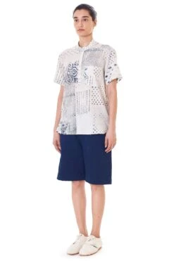 11.11 Block Print Unisex Half Sleeve Top