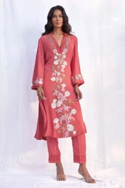 PATINE Paloma Long Kurta Set With Gara Embroidery