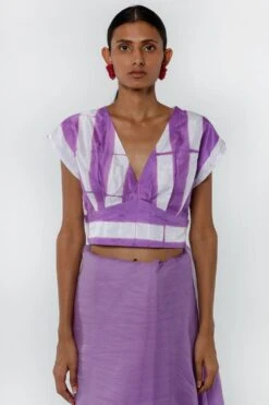 Medium Lavender Itajime Blouse