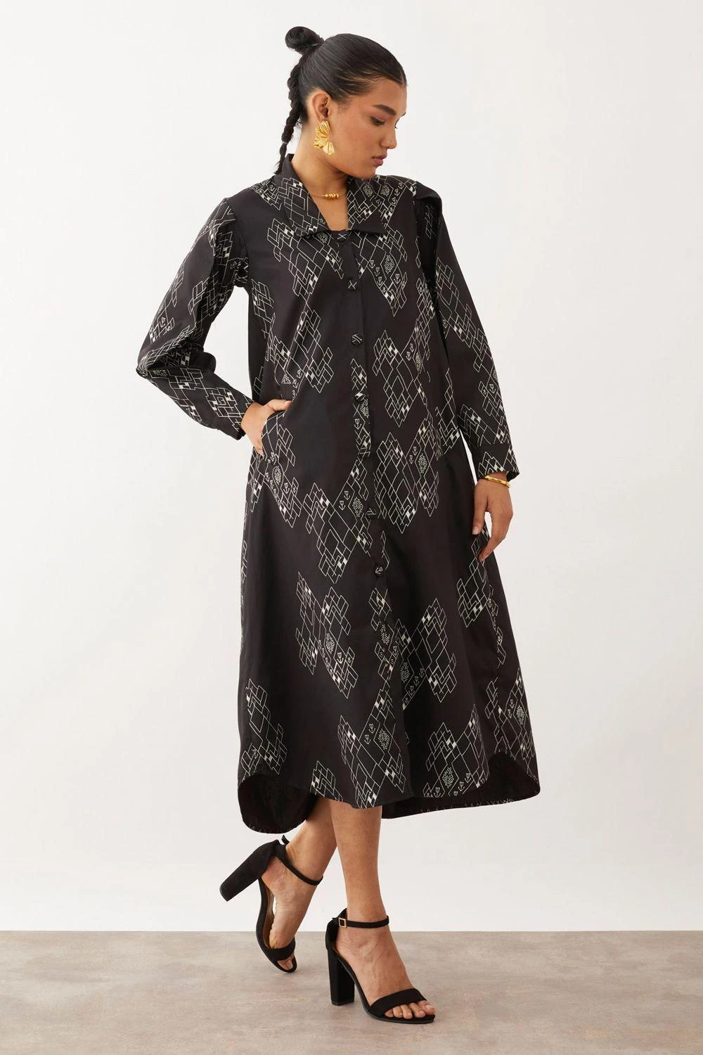 SNOB Faro Trench Style Dress - Image 2
