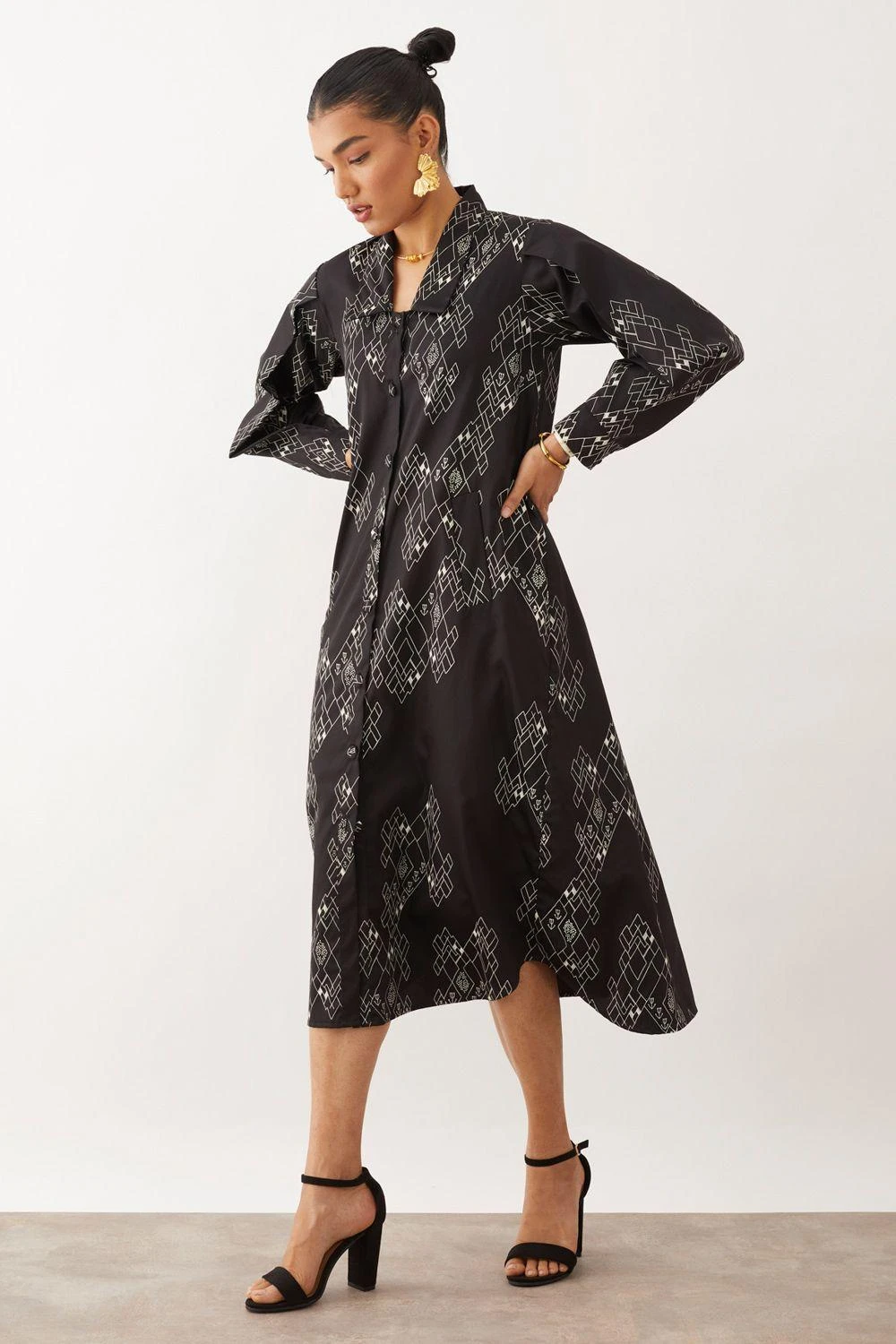 SNOB Faro Trench Style Dress - Image 3