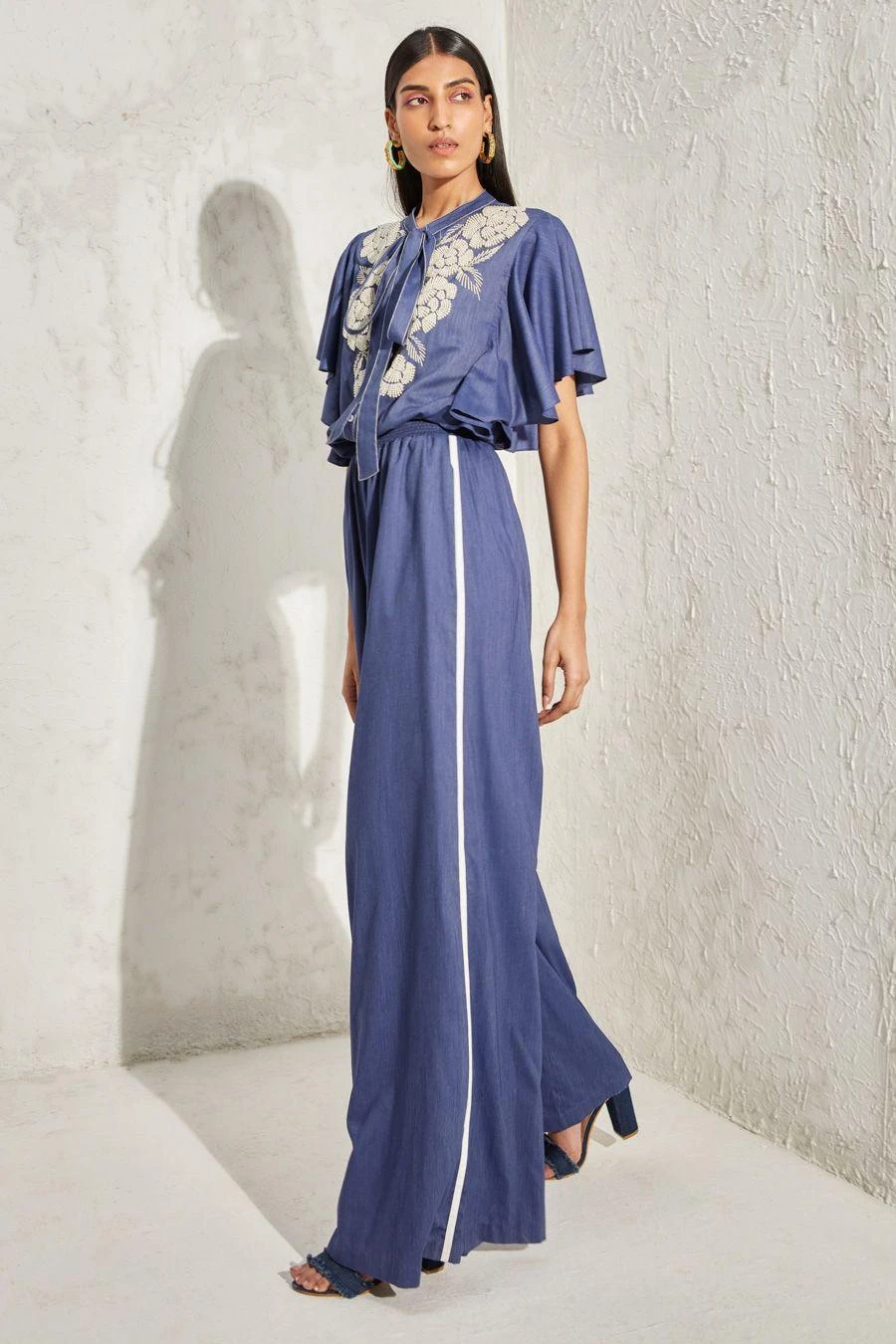 Namrata Joshipura Pearl Floral Embellished Jumpsuit - Image 2