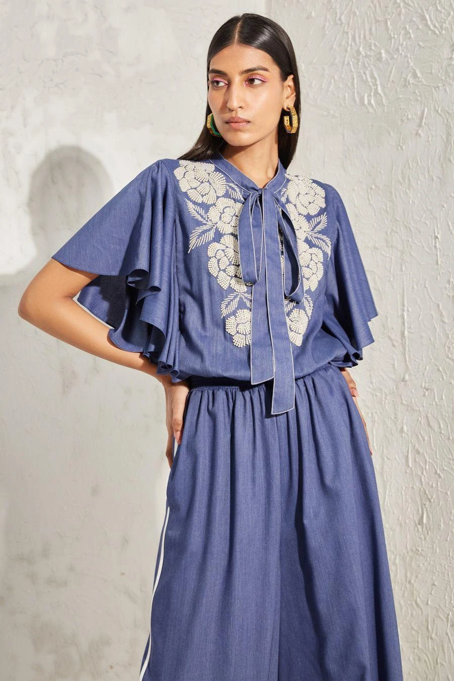 Namrata Joshipura Pearl Floral Embellished Jumpsuit - Image 4