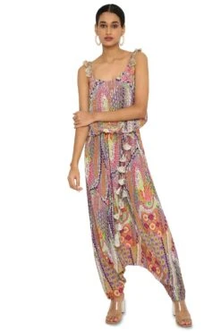 Payal Singhal Tribal Printed Crepe Jumpsuit
