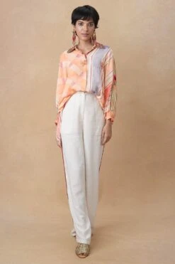 Aseem Kapoor Peach Mandala Shirt