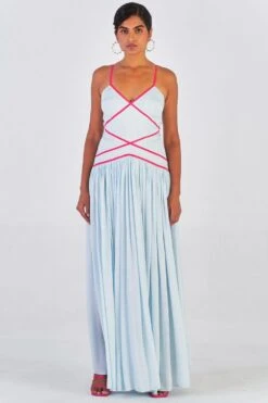 Little Things Powder Blue Strappy Dress