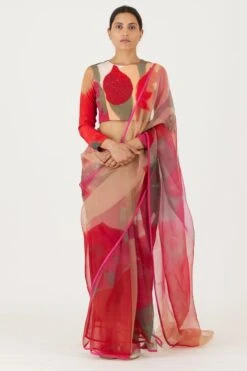 YAM Le Lani Red Embellished Blouse