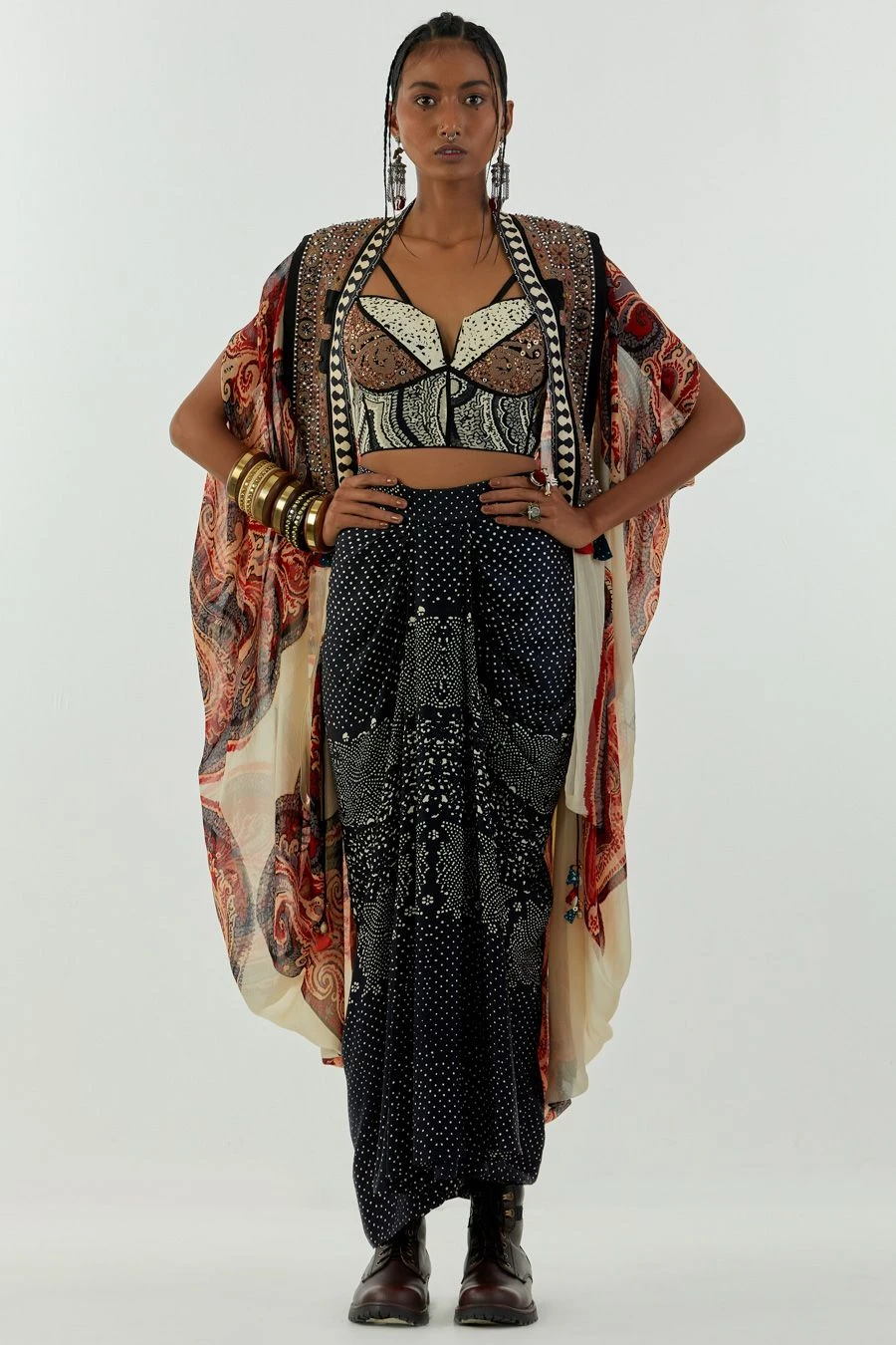 Aseem Kapoor Mogra Embroidered Chandra Corset Blouse