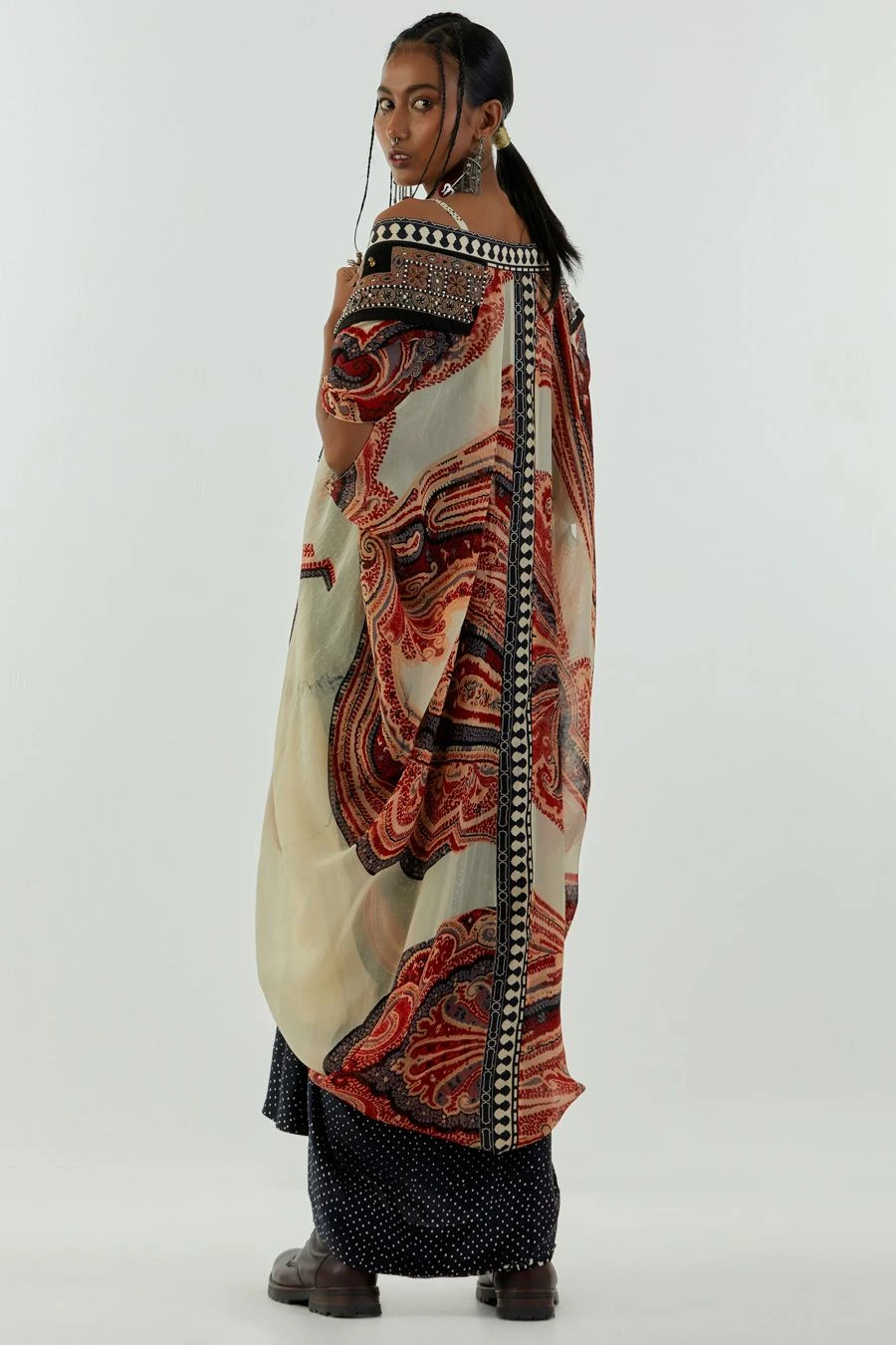 Aseem Kapoor Mogra Embroidered Chandra Corset Blouse - Image 4