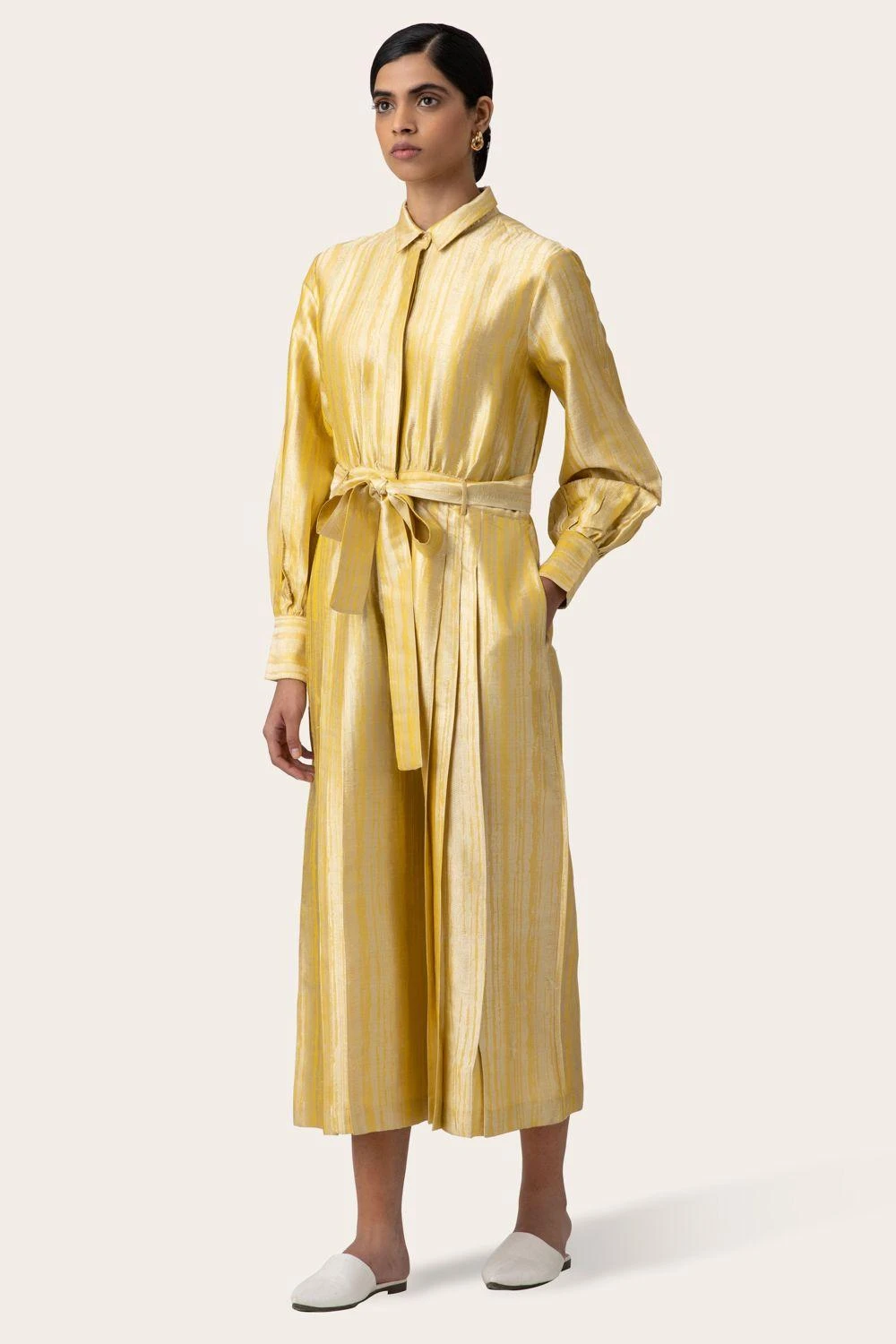 November Noon Bay Light Gold Jumpsuit - Image 2