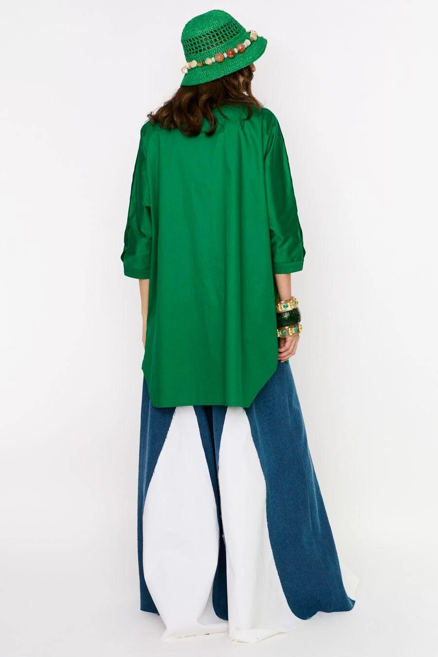 Rara Avis Green Palm Embellished Shirt - Image 4