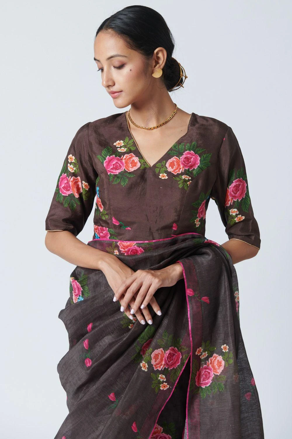 Nadiya Paar Rose Chintz Blouse