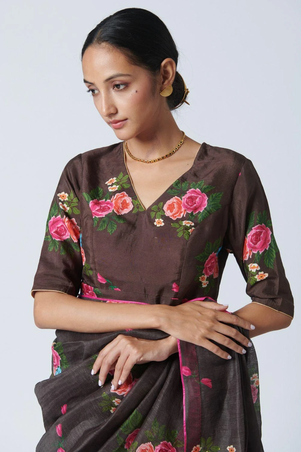 Nadiya Paar Rose Chintz Blouse - Image 2