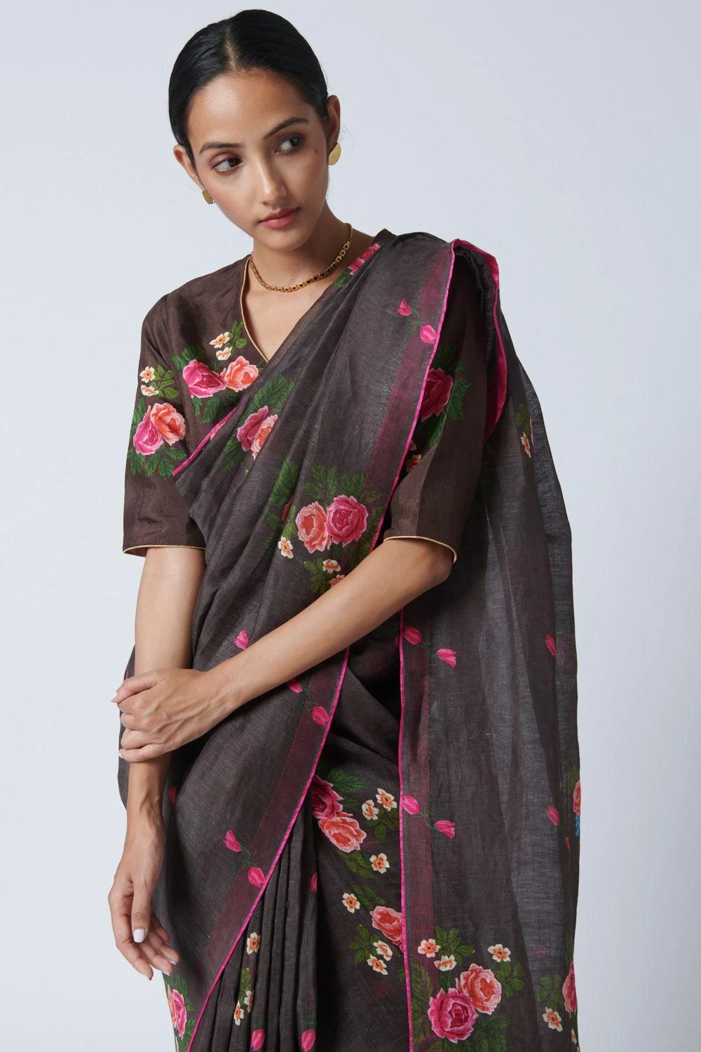 Nadiya Paar Rose Chintz Blouse - Image 3