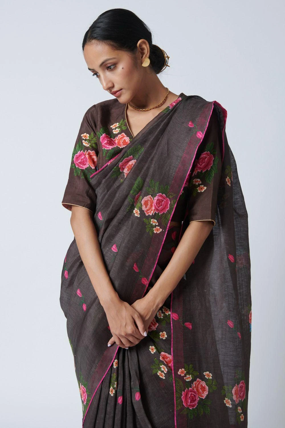 Nadiya Paar Rose Chintz Blouse - Image 4