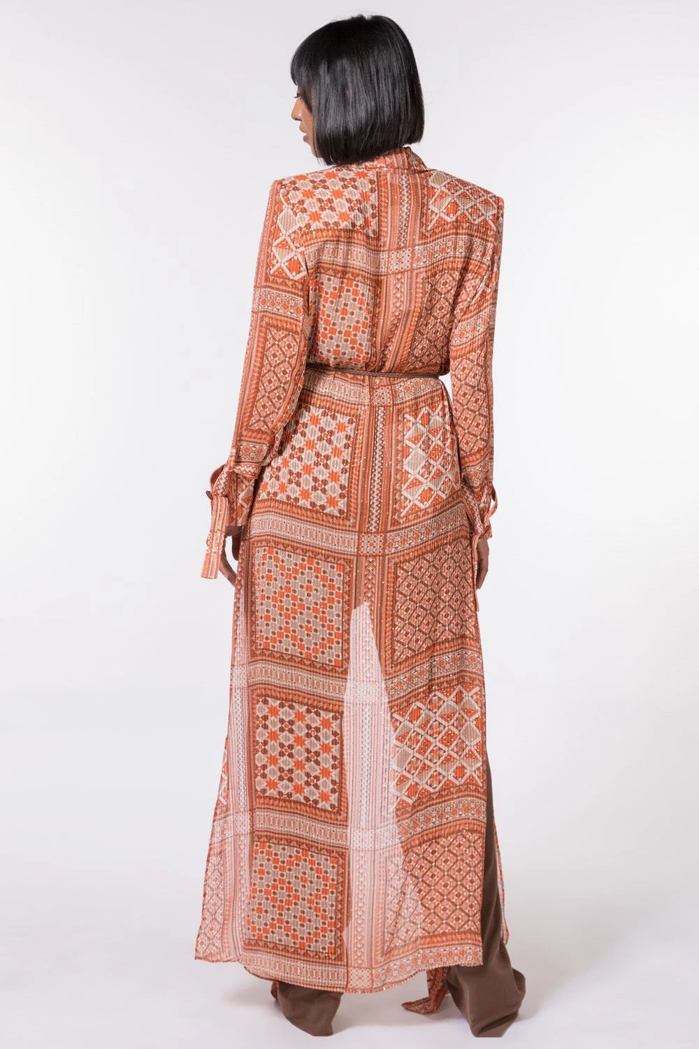 Nikita Mhaisalkar Dark Tan Halter Neck Jumpsuit - Image 5