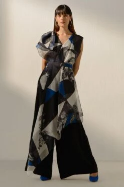 Richa Khemka Nero Printed Draped Jumpsuit