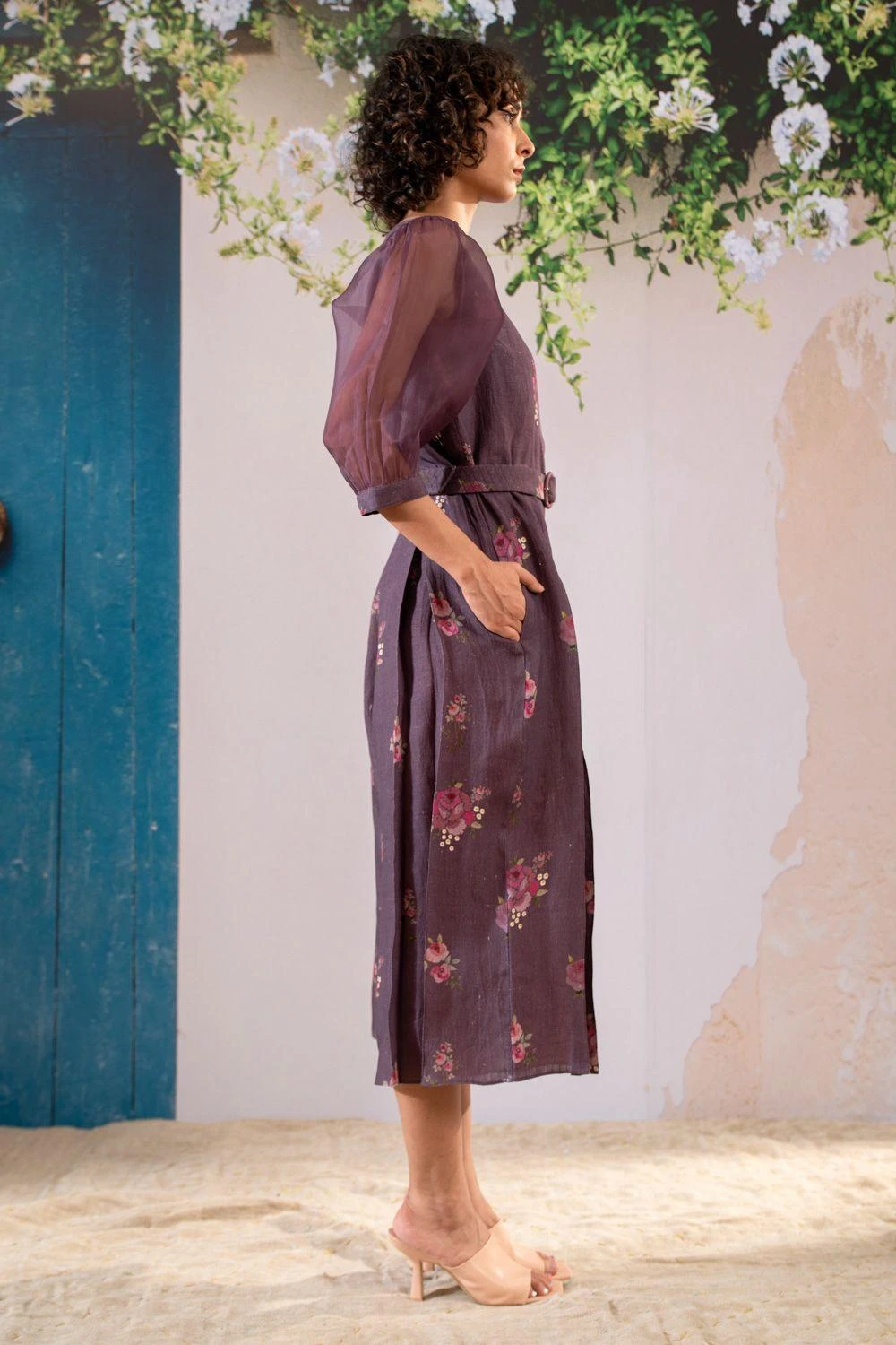 Arcvsh By Pallavi Singh Lavender Rosette Jumpsuit - Image 2