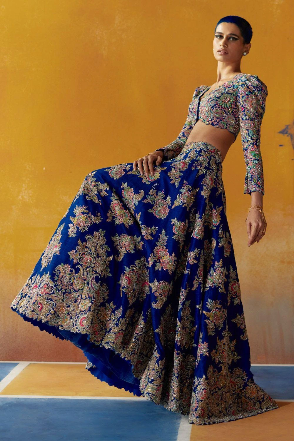 Mrunalini Rao Mynah Lehenga Set - Image 3