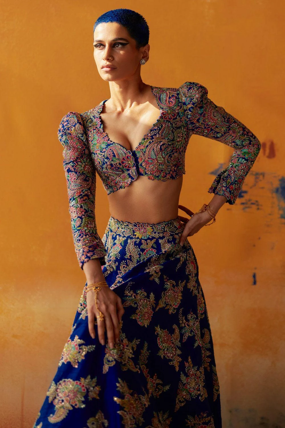 Mrunalini Rao Mynah Lehenga Set - Image 4