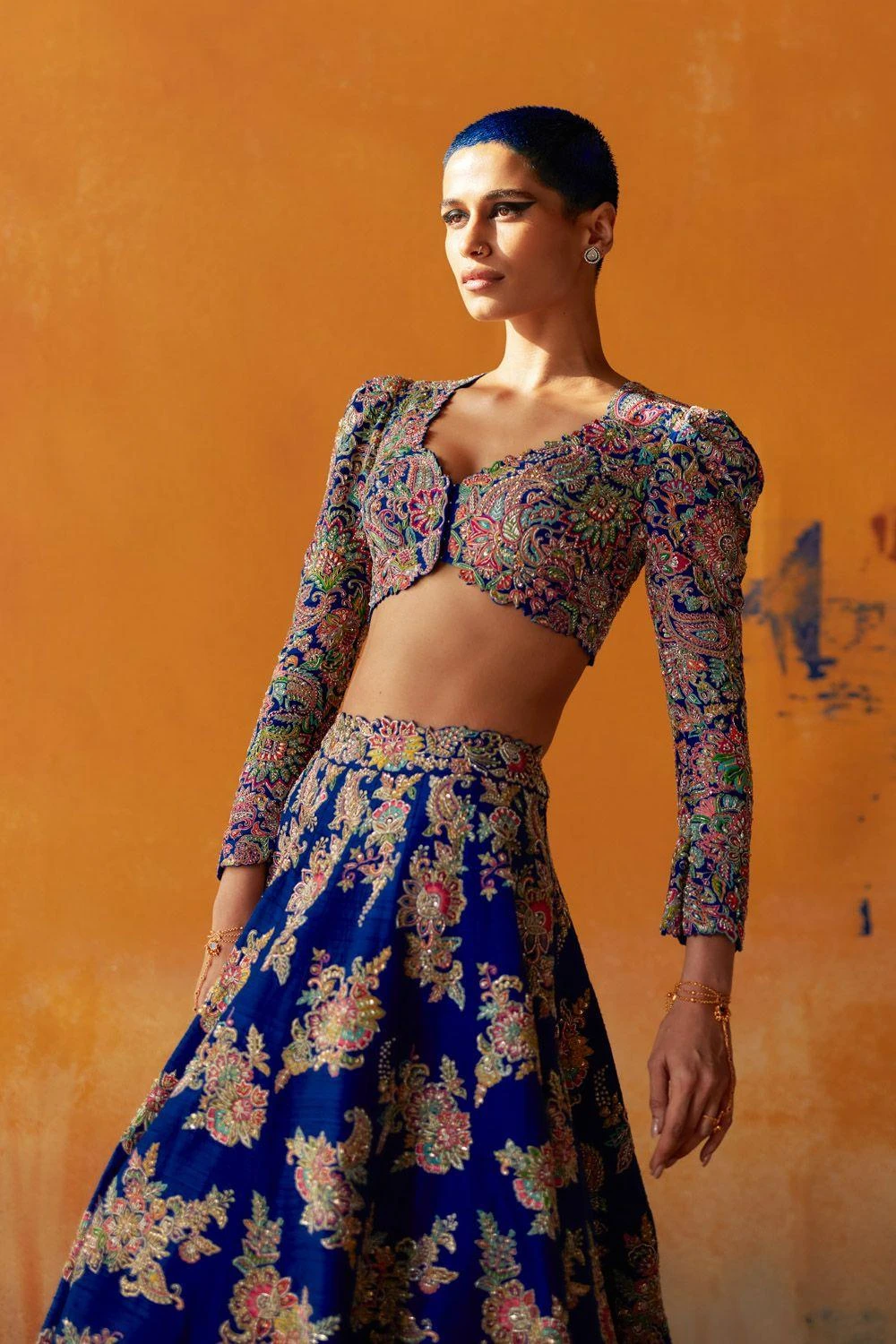 Mrunalini Rao Mynah Lehenga Set - Image 5