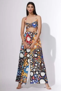 Saaksha & Kinni Printed Bralette With Cross Back Detail