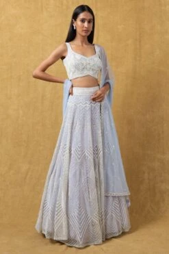 Ritika Mirchandani Lavender Hand Embellished Lehenga Set