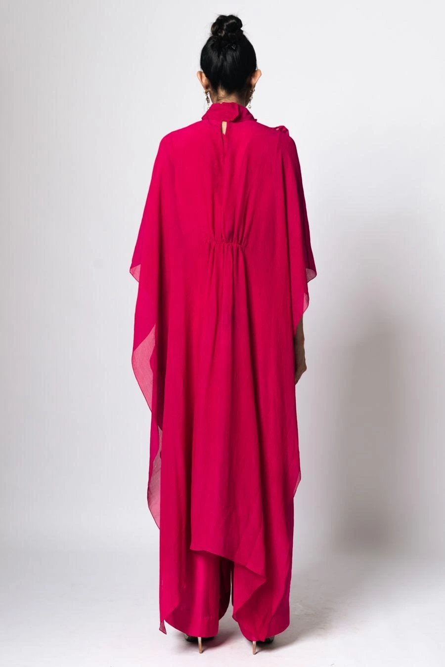 REIK Magenta Sevile Kaftan And Noir Jumpsuit - Image 7
