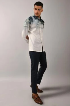 Countrymade Ivory Marble Printed Shirt