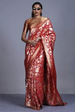 Hemang Agrawal Gold Drill Round Neck Blouse