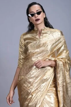 Hemang Agrawal Gold Drill Blouse