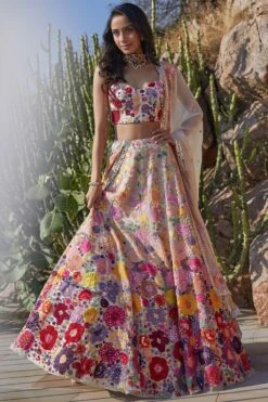 Mishru Ayana Floral Embroidered Lehenga