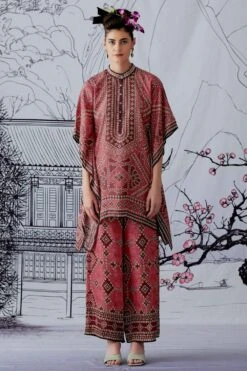 Rajdeep Ranawat Square Poncho With A Band Collar