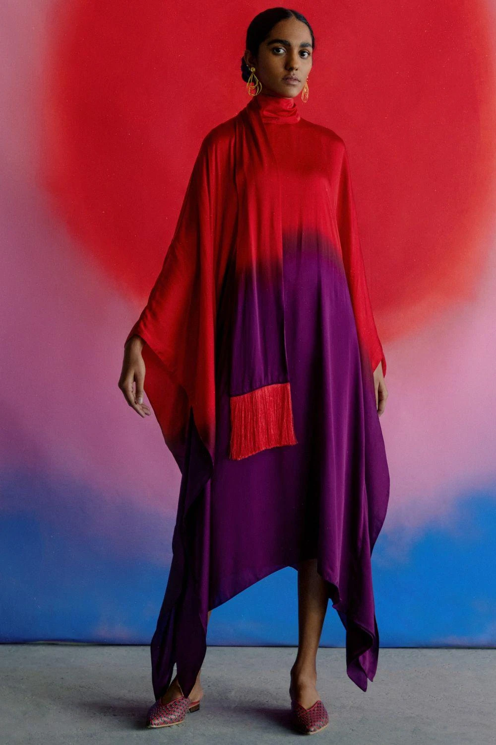 Studio RIGU Leheriya Round Collar Dress