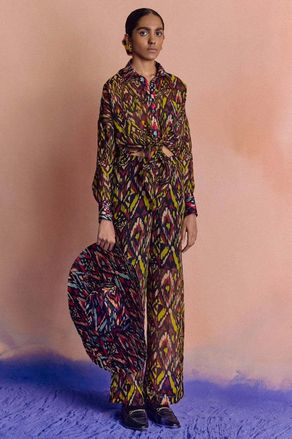 Studio RIGU Ikat Organza Shirt