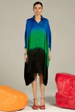 Studio RIGU Leheriya Kimono Dress