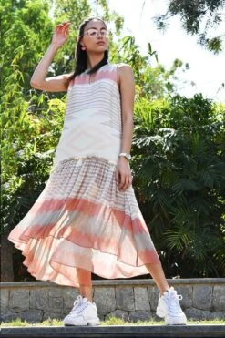 Varun Bahl Pret Georgette Dropped Waist Dress
