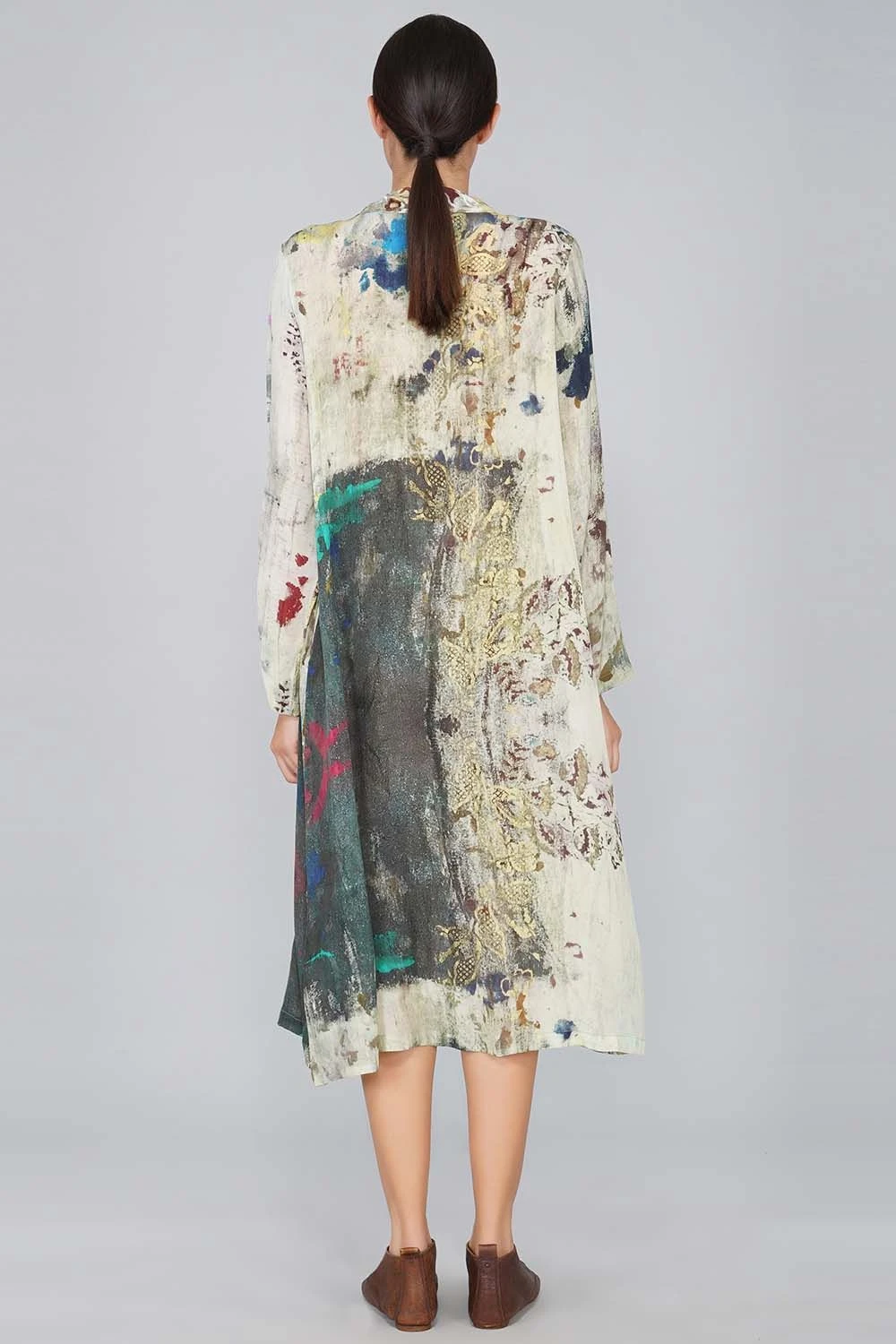 YAVI Cupro Midi Dress - Image 5